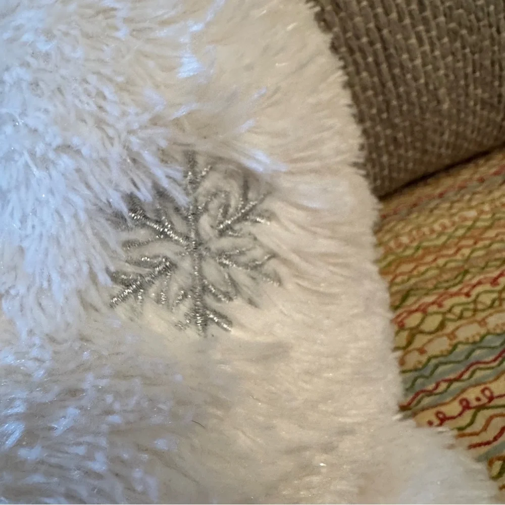 Build A Bear Polar Bear Arctic Winter Snowflake White Silver Sparkle Plush Toy